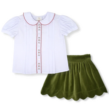 Load image into Gallery viewer, Vintage Blouse With Holly &amp; Amanda Velvet Skirt
