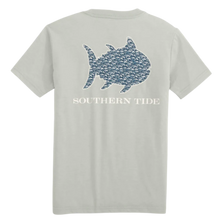Load image into Gallery viewer, Heather Slate Grey Short Sleeve Wavy SkipJack Tee
