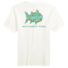 Load image into Gallery viewer, Classic White Palm Frond Short Sleeve SkipJack Tee
