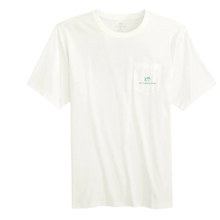 Load image into Gallery viewer, Classic White Palm Frond Short Sleeve SkipJack Tee
