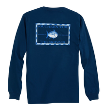 Load image into Gallery viewer, Yacht Blue Long Sleeve Skipjack T-Shirt
