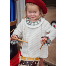 Load image into Gallery viewer, Georgina Bloomer Set - Ivory With Hamilton Plaid Trim
