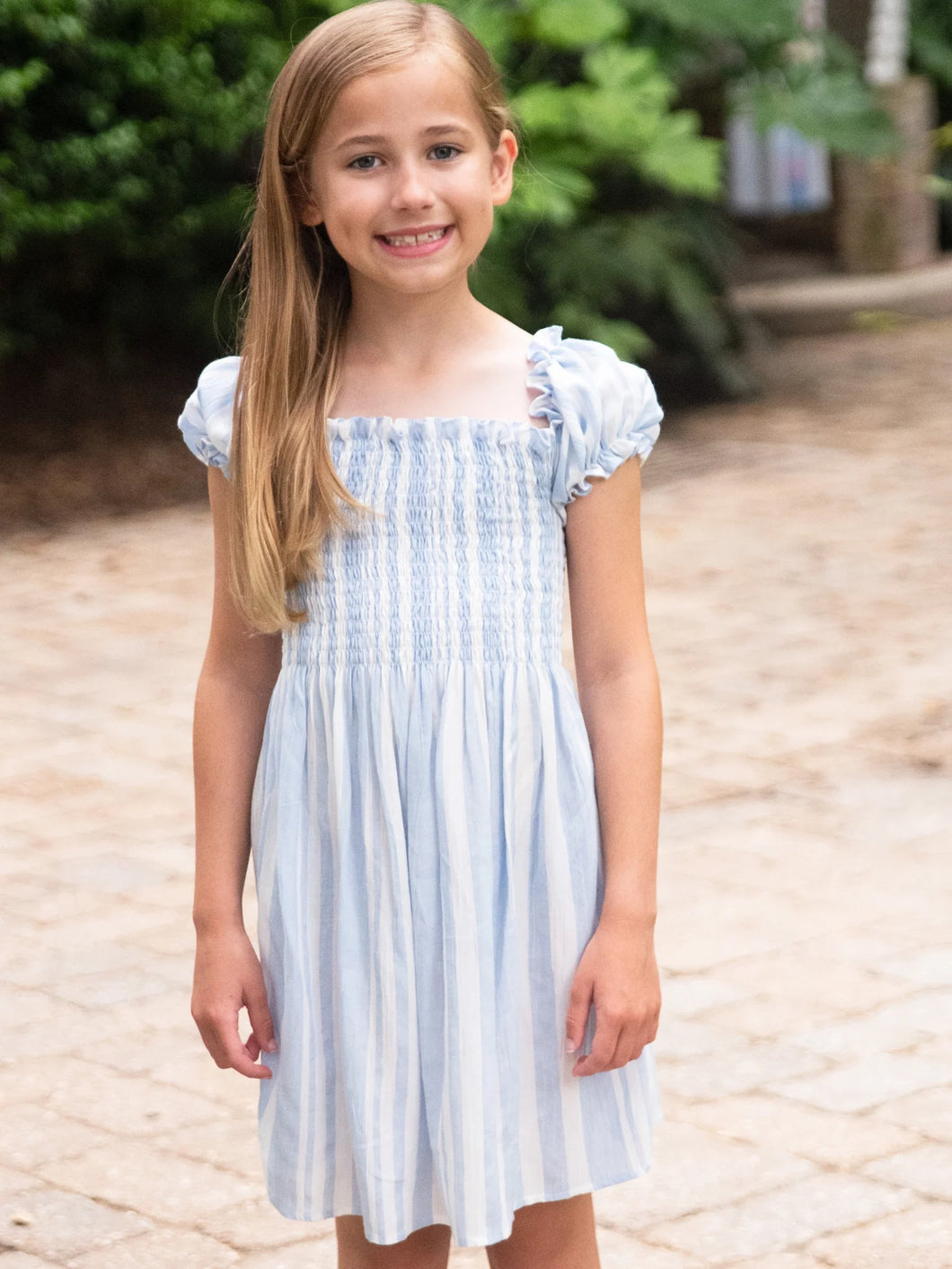 Caroline Blue Stripe Dress – Belles & Beaux®