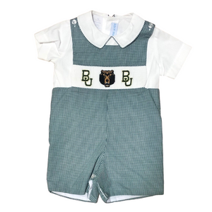 Baylor Smocked Jon Jon and Shirt