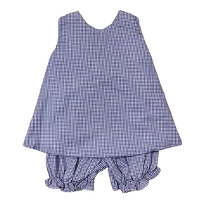 Purple Gingham Lottie Bloomer Set