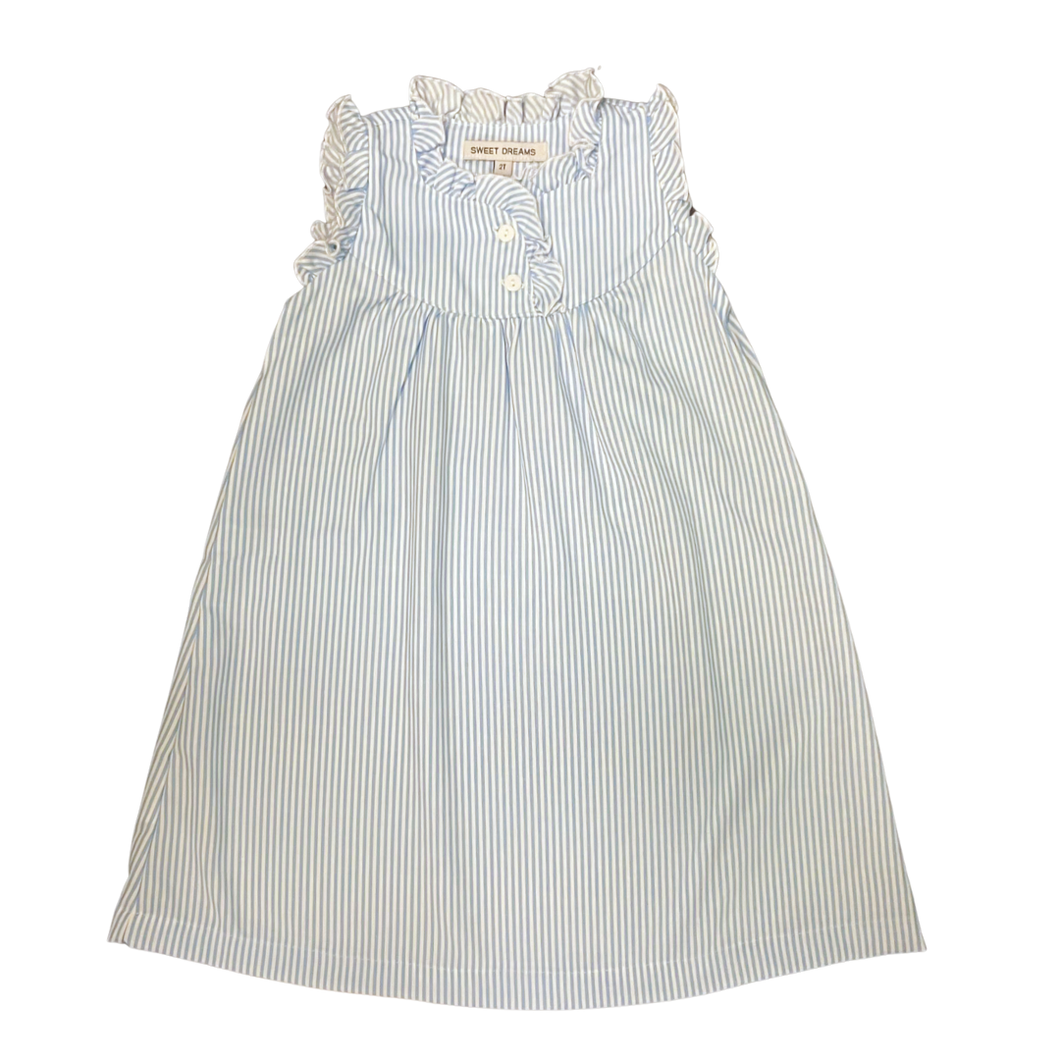 Blue Striped Nightgown