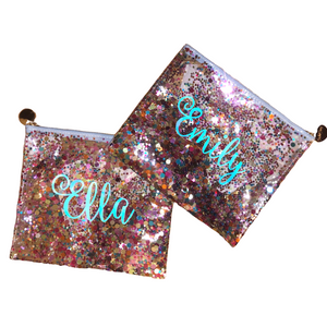 Pink Party Confetti Everything Pouch