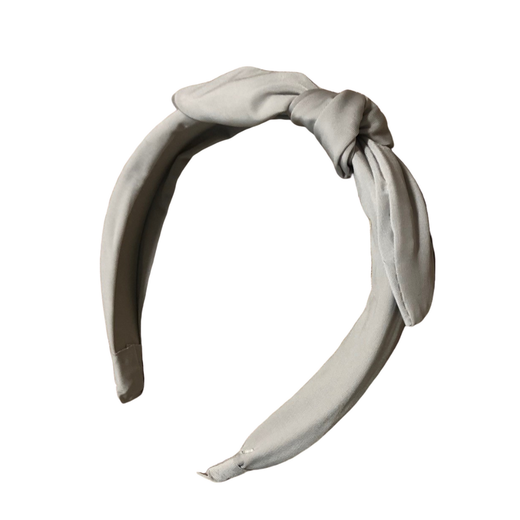 White Jersey Tie Knot Headband