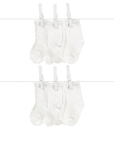 Dolce Box of Solid Socks - White