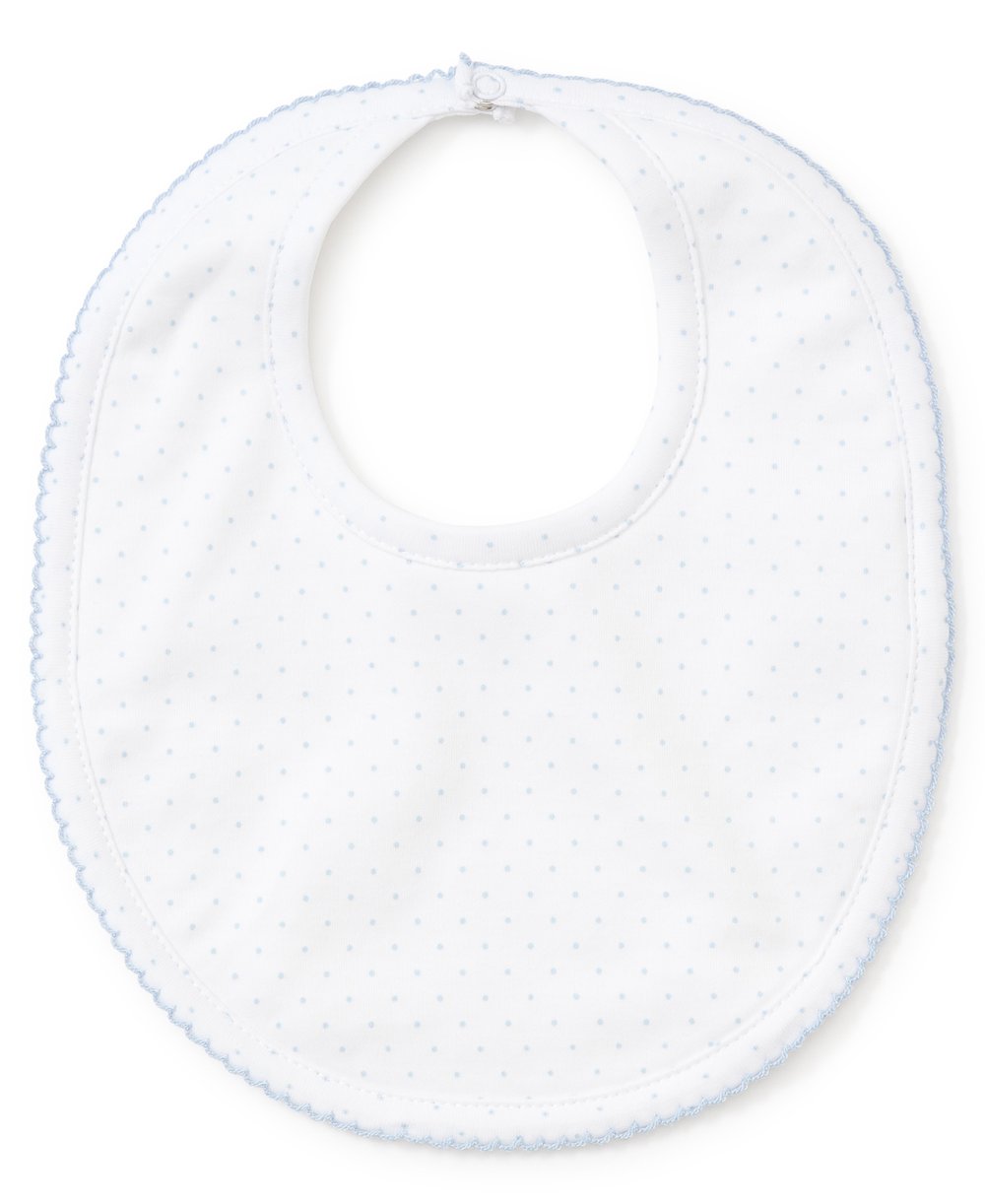 New Dots Bib - White With Blue