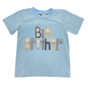 Big Brother Applique T-Shirt - Light Blue