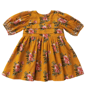 Evelyn Dress - Inca Gold Floral