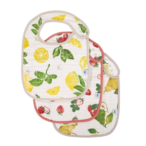 Cotton Muslin Classic Bib 3 Pack - Fruit Stand