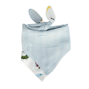 Deluxe Muslin Reversible Bandana Bib - Air Show