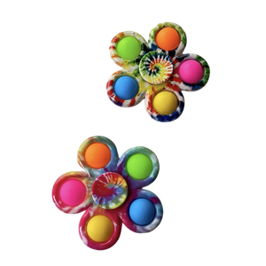 Tie Dye Crazy Fidget Snap Spinner