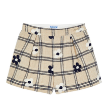 Load image into Gallery viewer, Flower Embroidered Shorts - Almond
