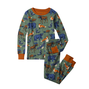 Forest Animals Organic Pajama Set