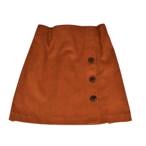 Rust Corduroy Skirt