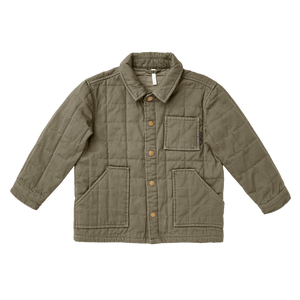 Quilted Chore Jacket - Olive