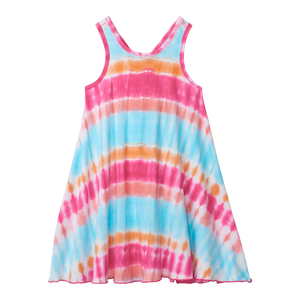 Summer Tie Dye Trapeze Dress