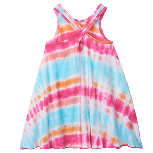 Summer Tie Dye Trapeze Dress