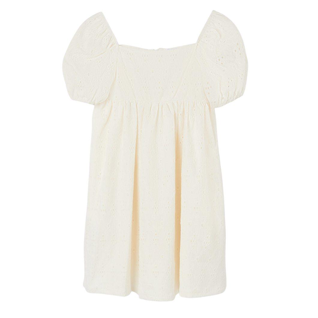 White Eyelet Baby Doll Dress