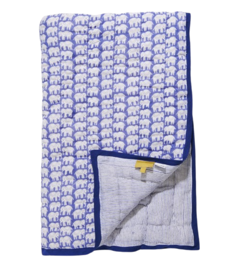 Baby Blue Hathi Quilt