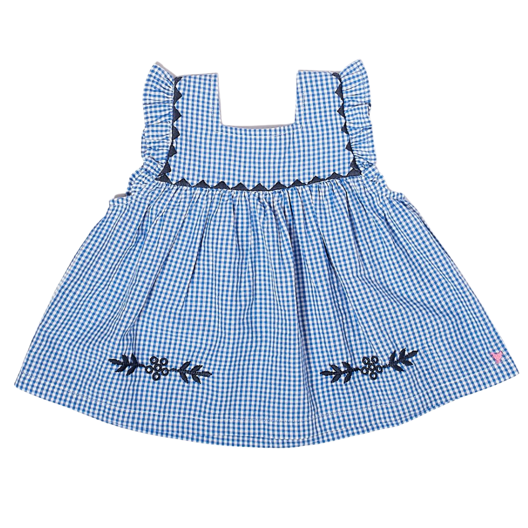 Navy Gingham Marabelle Top