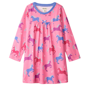 Dreamy Horses Long Sleeve Nightdress