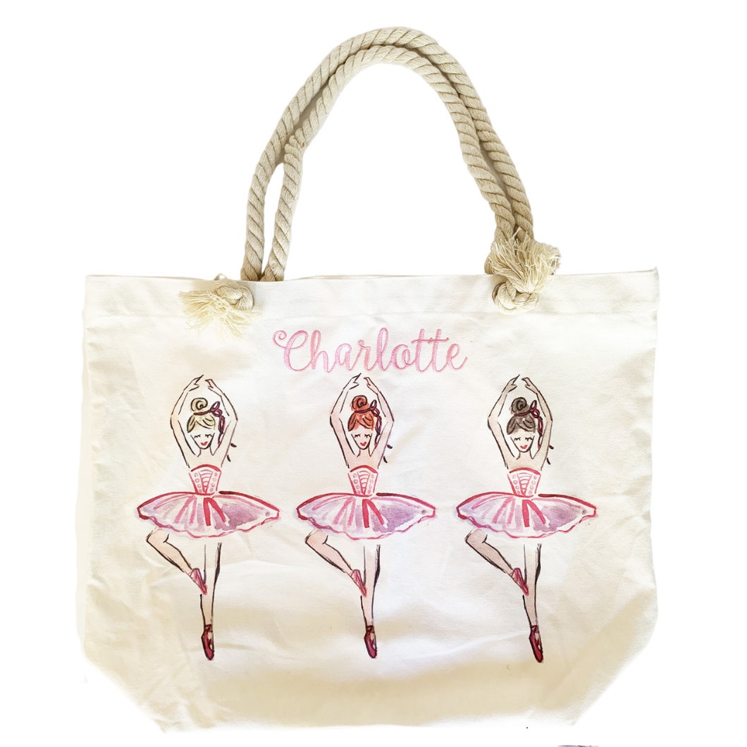 Ballerina Canvas Tote