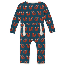 Load image into Gallery viewer, Peacock Fox Coverall With Zipper
