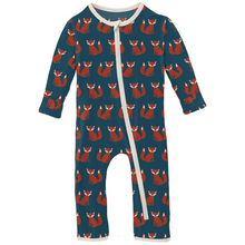 Load image into Gallery viewer, Peacock Fox Coverall With Zipper
