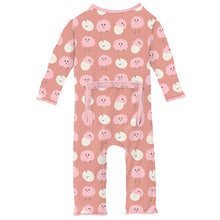 Load image into Gallery viewer, Blush Peep Peeps Muffin Ruffle Coverall With Zipper
