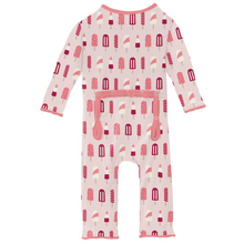 Load image into Gallery viewer, Macaroon Popsicles Muffin Ruffle Coverall with Zipper
