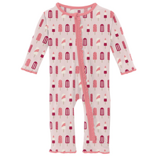 Load image into Gallery viewer, Macaroon Popsicles Muffin Ruffle Coverall with Zipper
