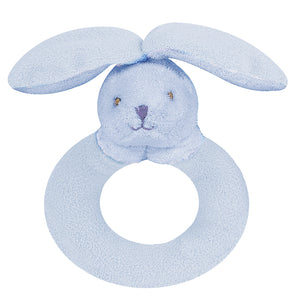 Blue Bunny Ring Rattle