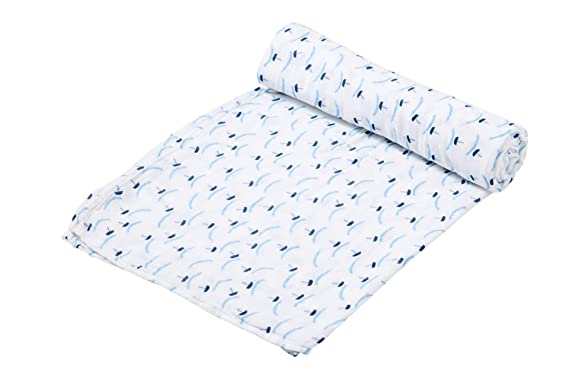 Ditsy Boats Swaddle