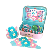 Load image into Gallery viewer, Flower Fairy Tin Tea Set
