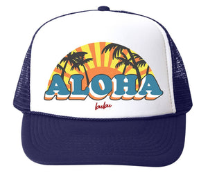 Aloha Trucker Cap - Navy