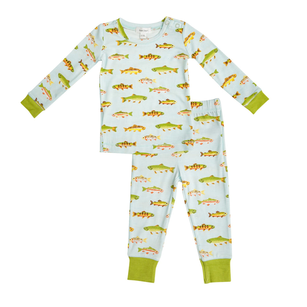 Freshwater Fish Lounge Wear Set - Blue