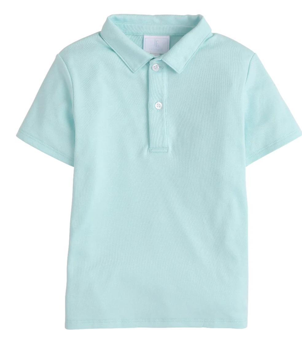 Aqua Short Sleeve Polo