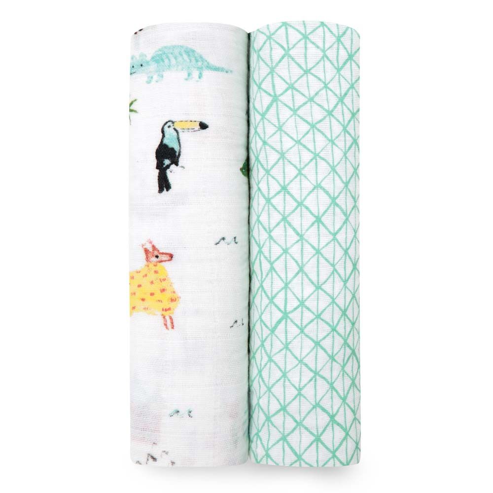Classic Swaddles 2 Pack - Around The World