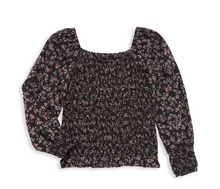 Load image into Gallery viewer, Smocked Poet Top - Autumn Floral
