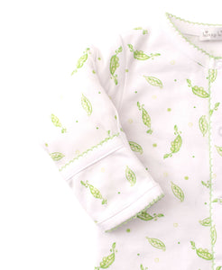 Green Peas Print Footie