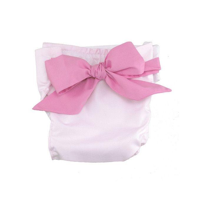 Baby Bow Bottom Bloomer Palm Beach Pink with Hampton Hot Pink