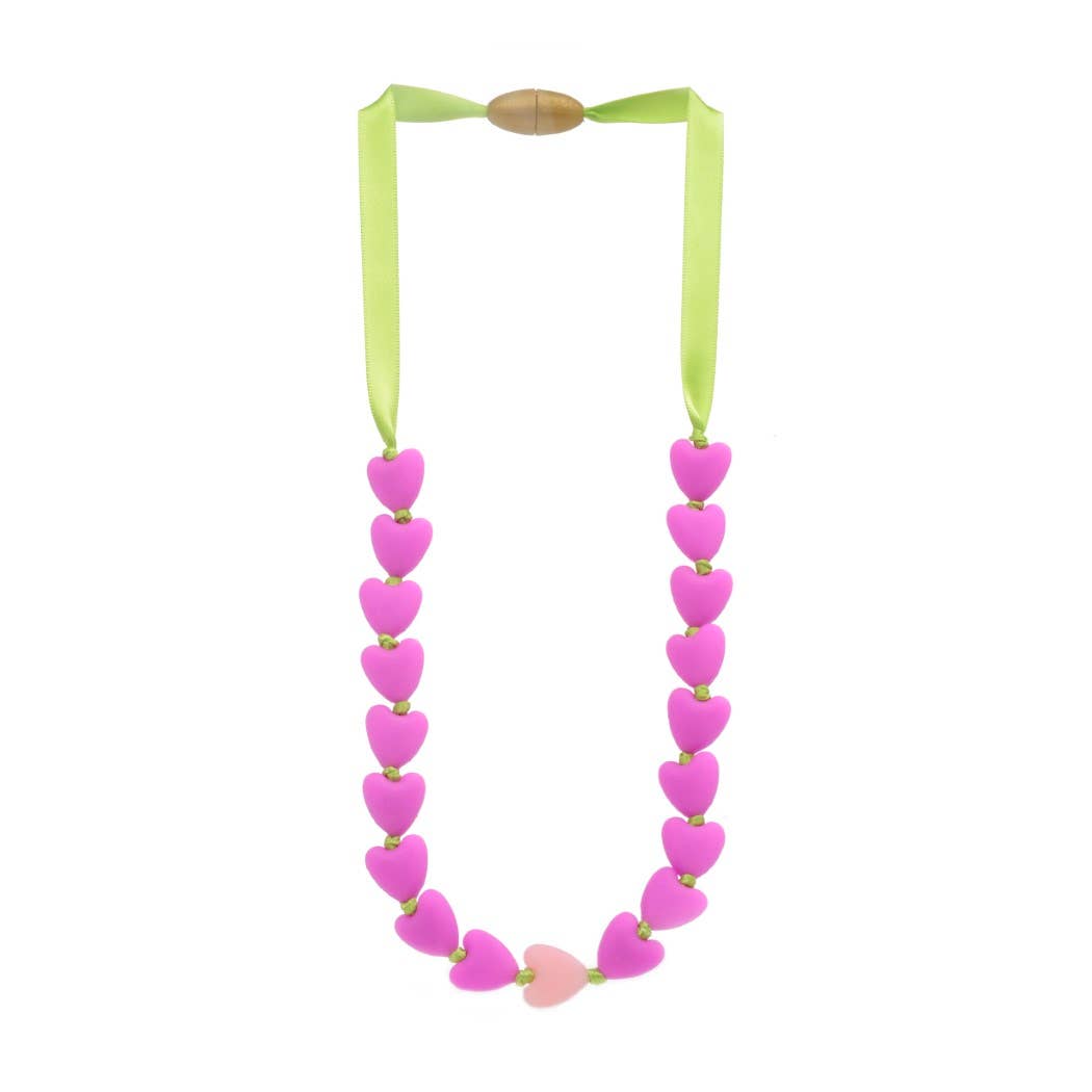 Juniorbeads Spring Heart Teething Necklace - Assorted
