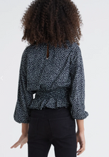 Load image into Gallery viewer, Smocked Waist Popover Top - Scatter Dots Print
