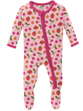 Load image into Gallery viewer, Lotus Berries Muffin Ruffle Footie With Zipper
