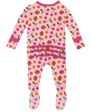 Load image into Gallery viewer, Lotus Berries Muffin Ruffle Footie With Zipper
