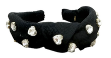 Load image into Gallery viewer, Quilted Heart Jewel Knot Headband
